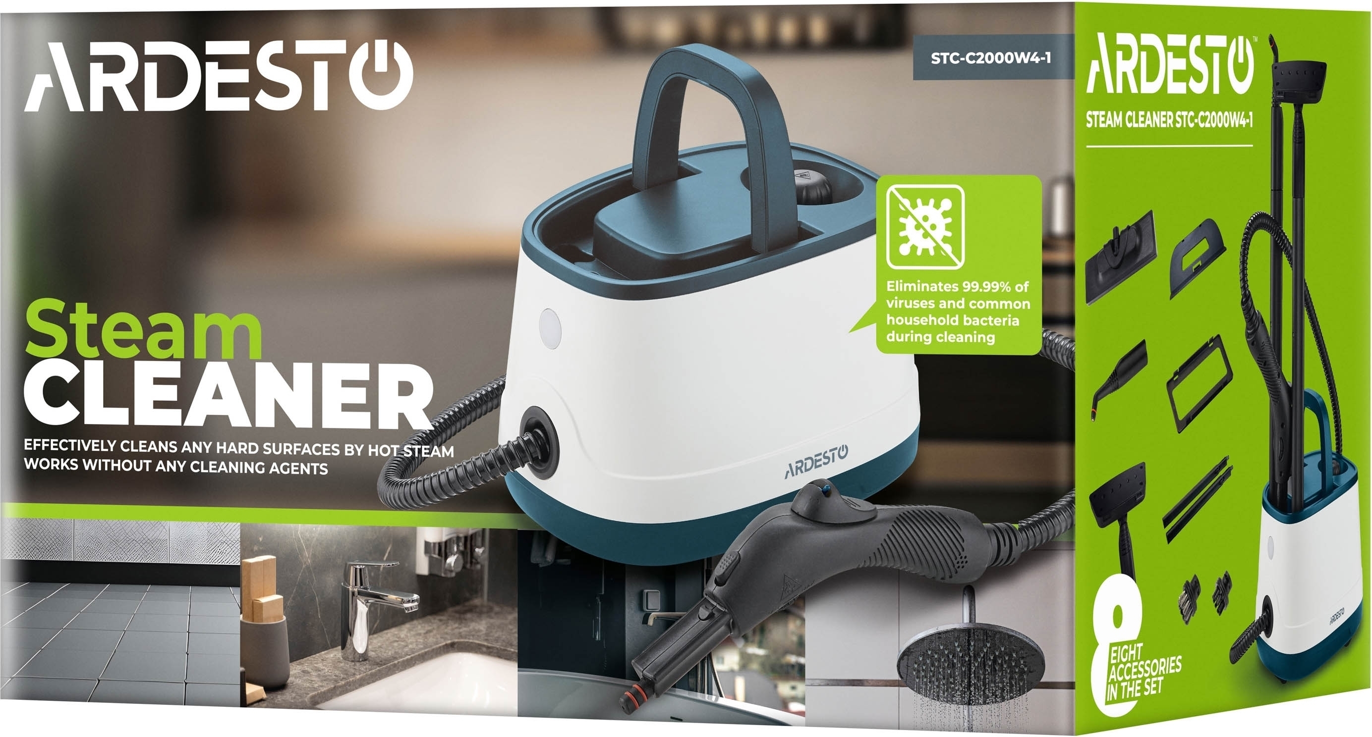 Пароочиститель ARDESTO STC-C2000W4-1 фото 