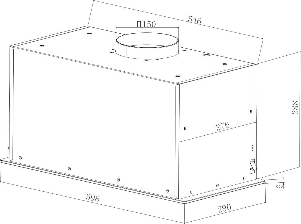 Вбудована витяжка Hansa OMP6555BGHфото2
