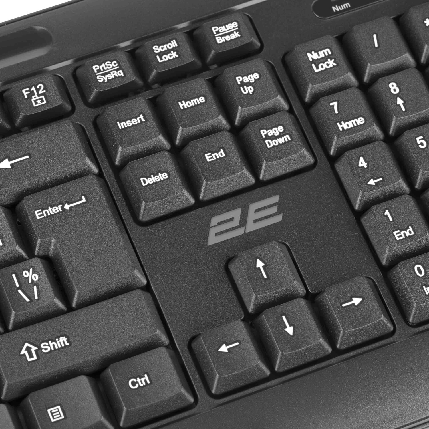 Клавіатура 2E KM1040 104key, USB-A, EN/UK, Black (2E-KM1040UB_UA)фото