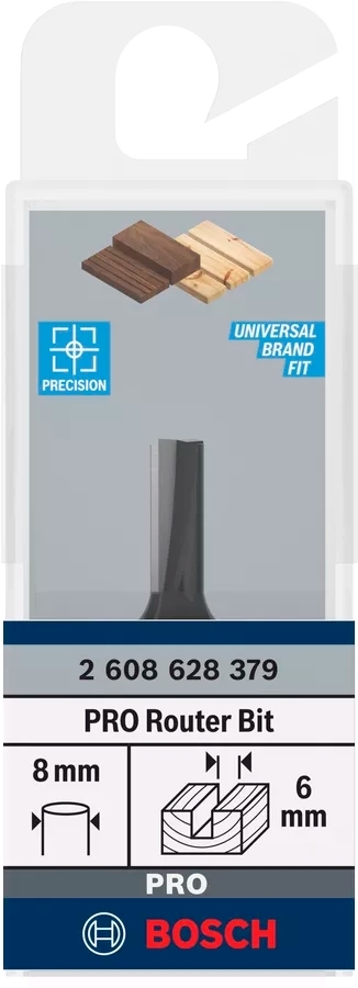 Фреза пазовая Bosch Professional с двумя лезвиями Std S8 D6 L15.7 мм (2.608.628.379) фото 3