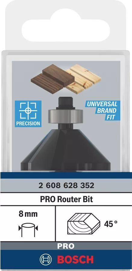 Фреза фасонная Bosch Professional Std S8 D35 L14.7 мм, 45° (2.608.628.352) фото 3