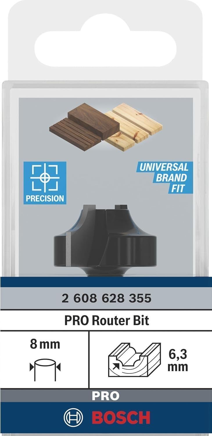 Фреза профильная Bosch Professional Std S8 R6.3 D25.4 L14 мм (2.608.628.355) фото 3