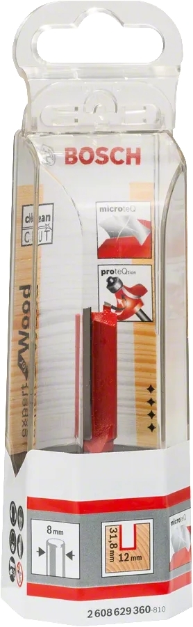 Фреза пазовая твердосплавная Bosch Professional Expert S8 D12 L31.8 мм (2.608.629.360) фото 2