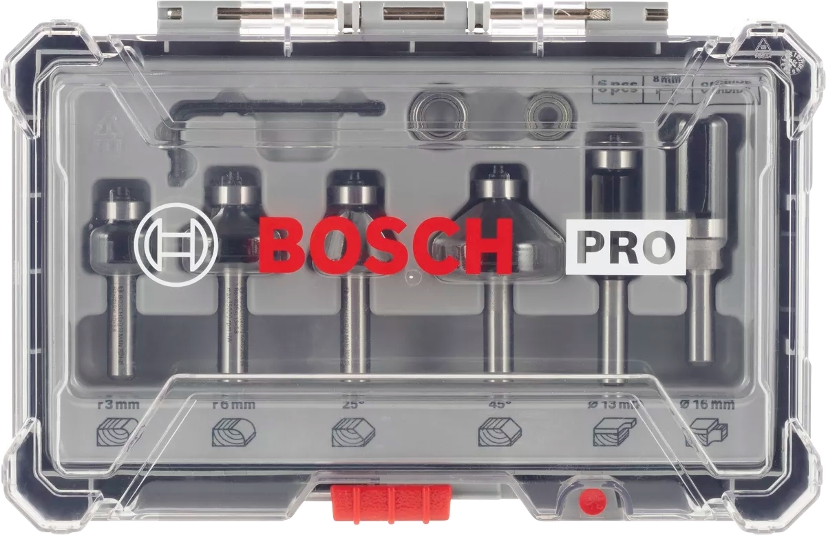 Набор кромочных фасонных фрез Bosch Professional 6шт (2.607.017.469) фото 3