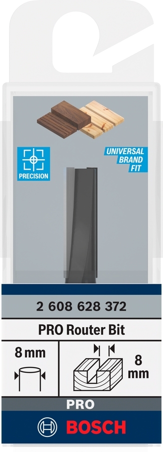 Фреза пазовая Bosch Professional с двумя лезвиями Std S8 D8 L25 мм (2.608.628.372) фото 3