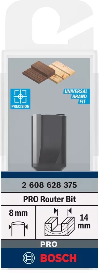 Фреза пазовая Bosch Professional с двумя лезвиями Std S8 D14 L19.6 мм (2.608.628.375) фото 3