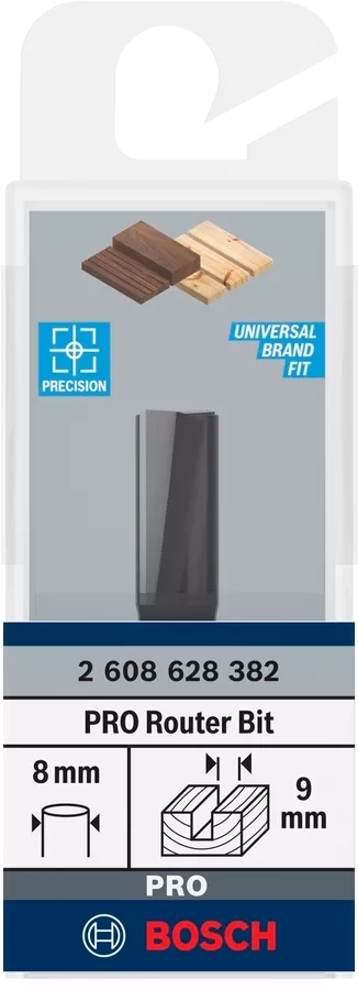 Фреза пазовая Bosch Professional с двумя лезвиями Std S8 D9 L19.6 мм (2.608.628.382) фото 3