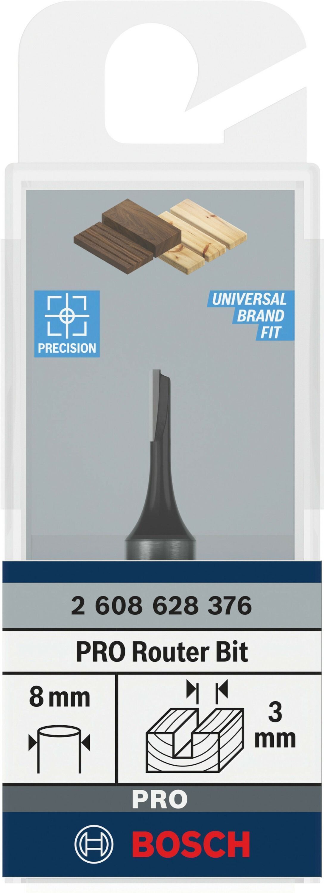 Фреза пазовая Bosch Professional с одним лезвием Std S8 D3 L8 мм (2.608.628.376) фото 3