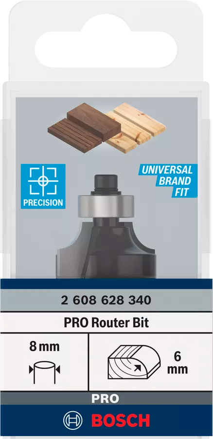 Карнизная фреза Bosch Professional Std S8 R6 D24.7 L13.2 мм (2.608.628.340) фото 3