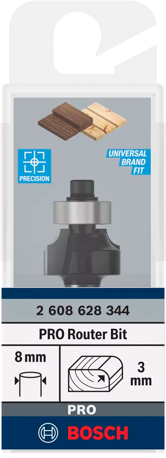 Карнизна фреза Bosch Professional Std S8 R3 D18.7 L10.2 мм (2.608.628.344)фото