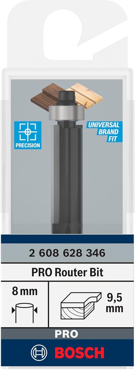 Фреза для выборки вровень Bosch Professional Std S8 D9.5 L25.4 мм (2.608.628.346) фото 2