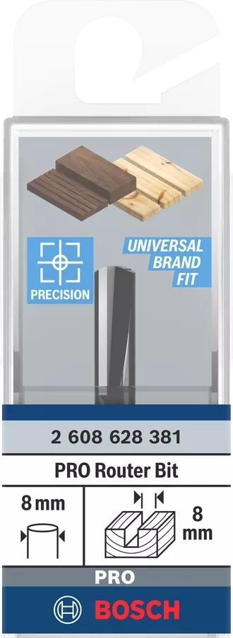 Фреза пазова Bosch Professional з двома лезами Std S8 D8 L19.6 мм (2.608.628.381)фото3