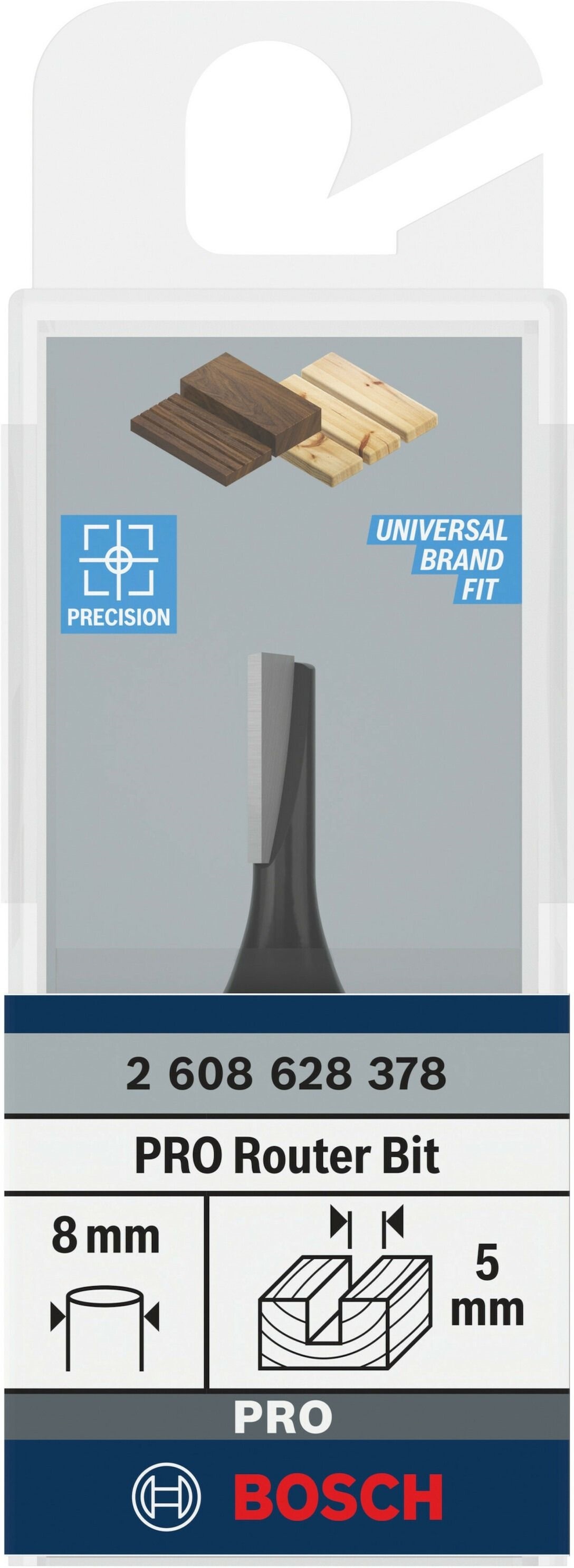 Фреза пазовая Bosch Professional с одним лезвием Std S8 D5 L12.7 мм (2.608.628.378) фото 3