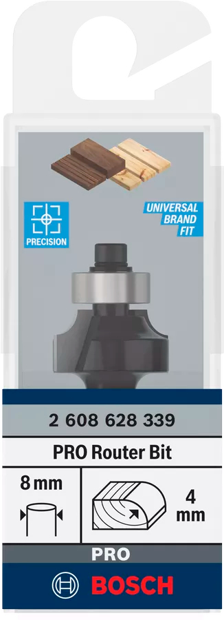 Карнизная фреза Bosch Professional Std S8 R4 D20.7 L10.5 мм (2.608.628.339) фото 