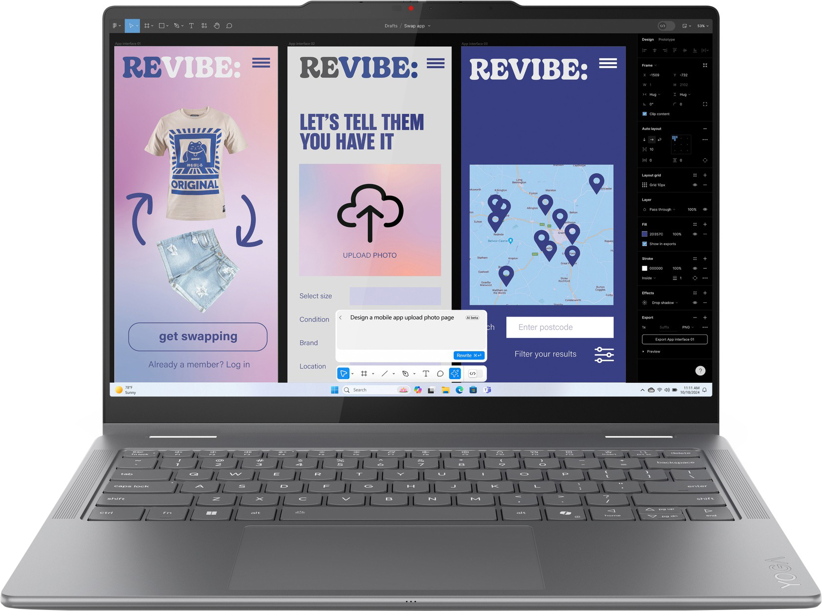 Ноутбук LENOVO Yoga 7 2-in-1 14ILL10 Luna Grey (83JQ009VRA) фото 9