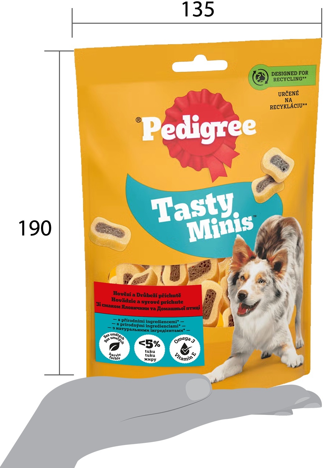 Ласощі для собак Pedigree Tasty Minis яловичина та домашня птиця 155 гфото4