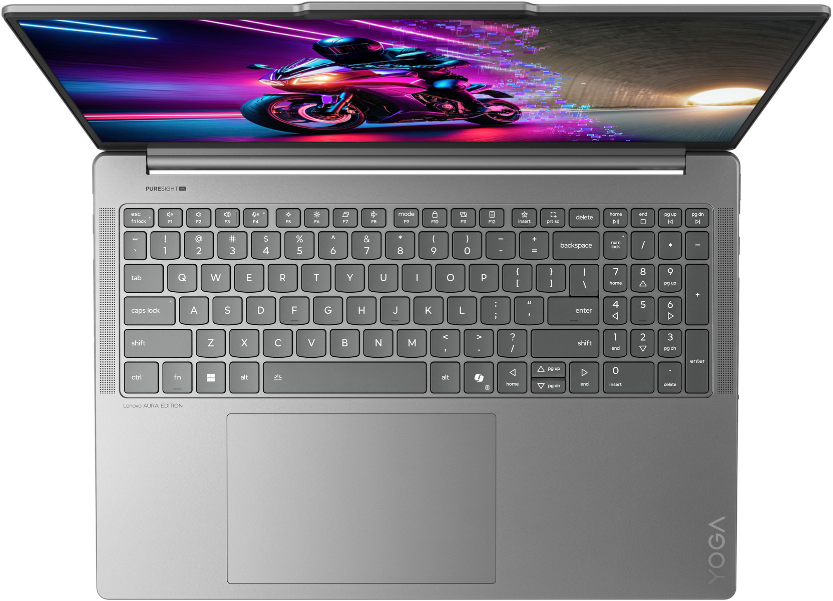 Ноутбук LENOVO Yoga Pro 9 16IAH10 Luna Grey (83L00055RA)фото5