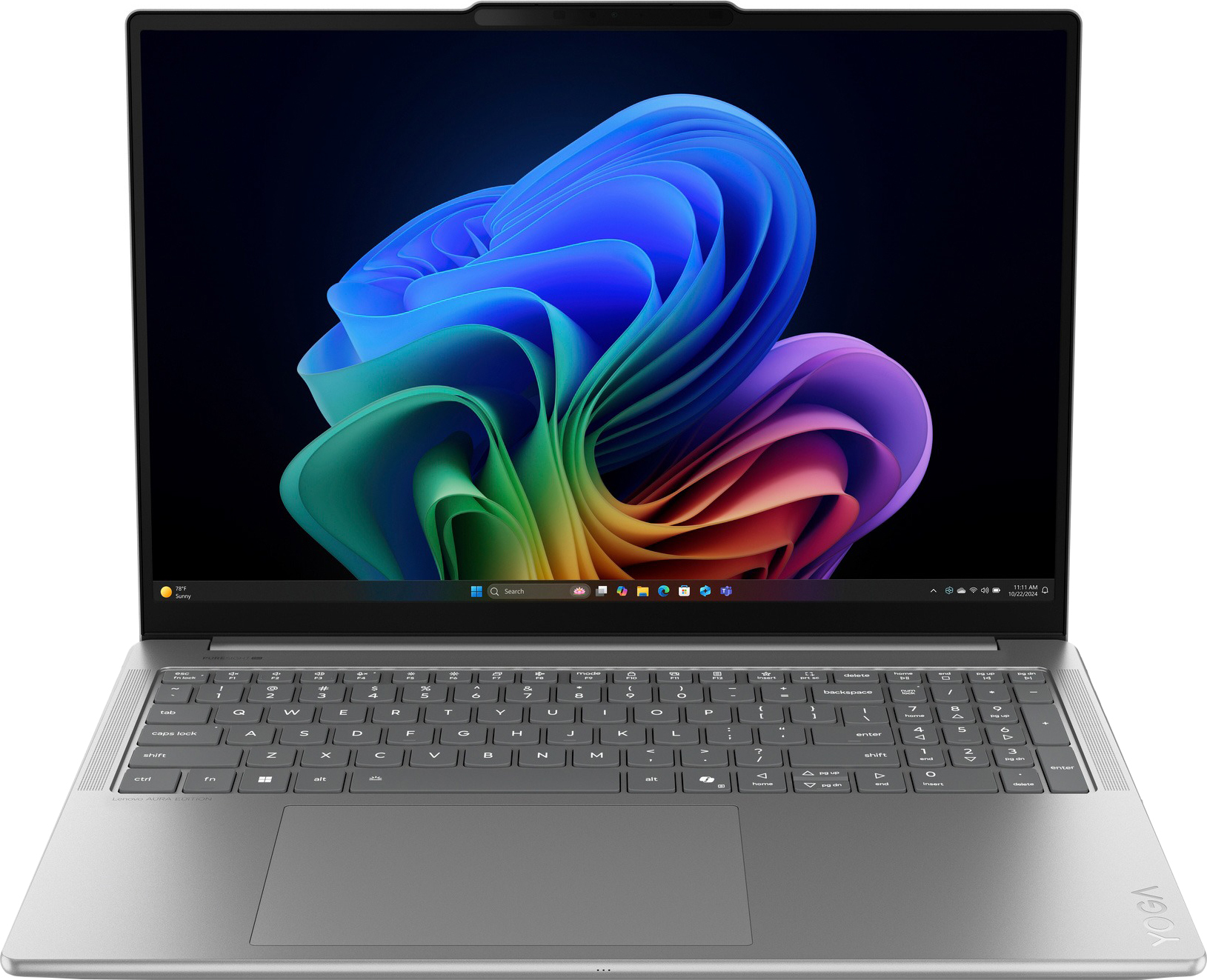 Ноутбук LENOVO Yoga Pro 9 16IAH10 Luna Grey (83L00055RA)фото2