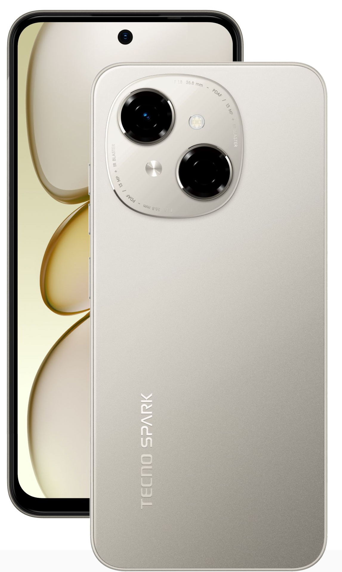 Смартфон TECNO Spark Go 1 (KL4) 3/64Gb Titanium Gold (4894947069369)фото