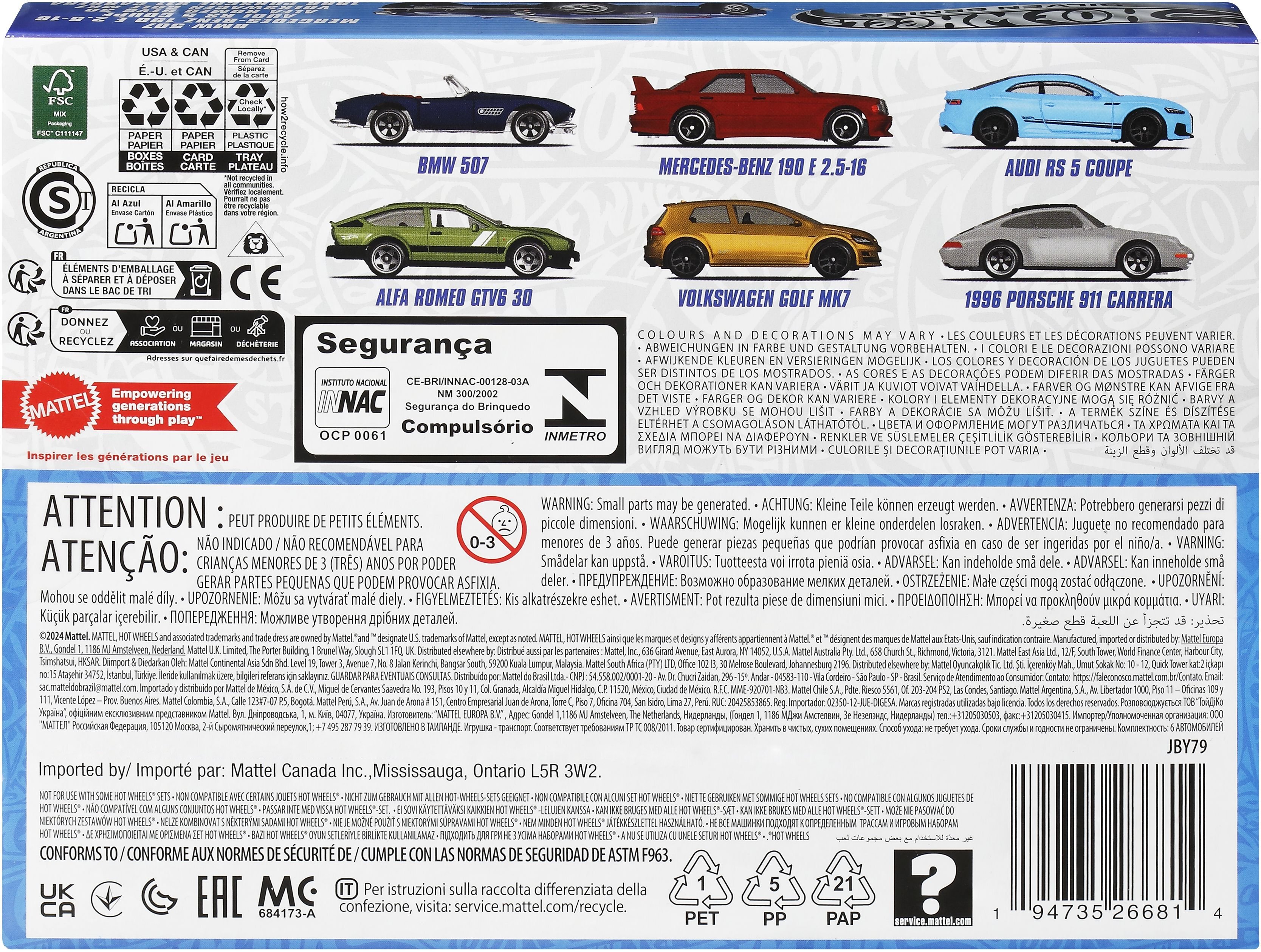 Тематический набор машинок