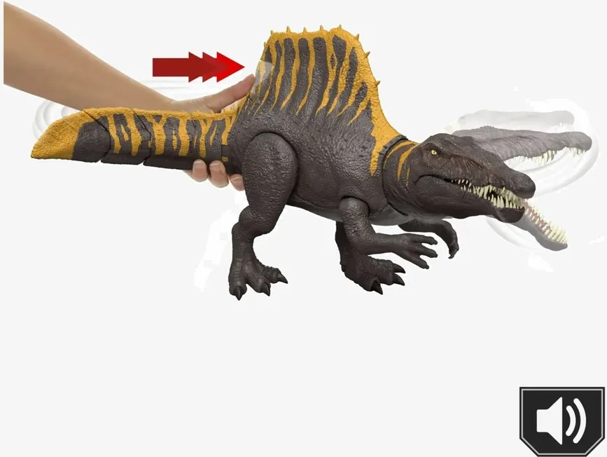 Фигурка "Невероятная атака Спинозавра" из фильма "Мир Юрского периода" (JGB56) фото 5