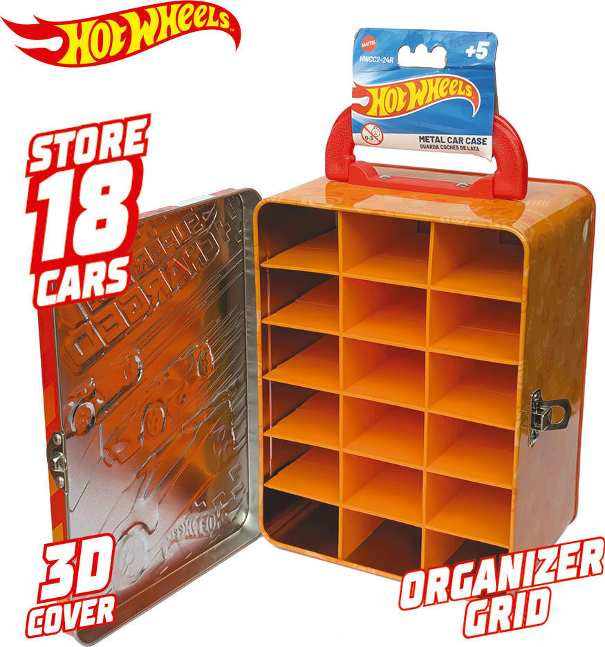 Контейнер для 18 машинок Hot Wheels (HWCC2-24R) фото 3