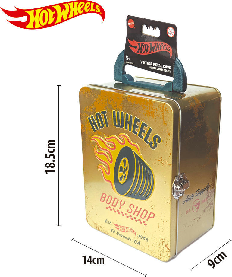 Винтажный золотистый контейнер для 18 машинок Hot Wheels (HWCC22G) фото