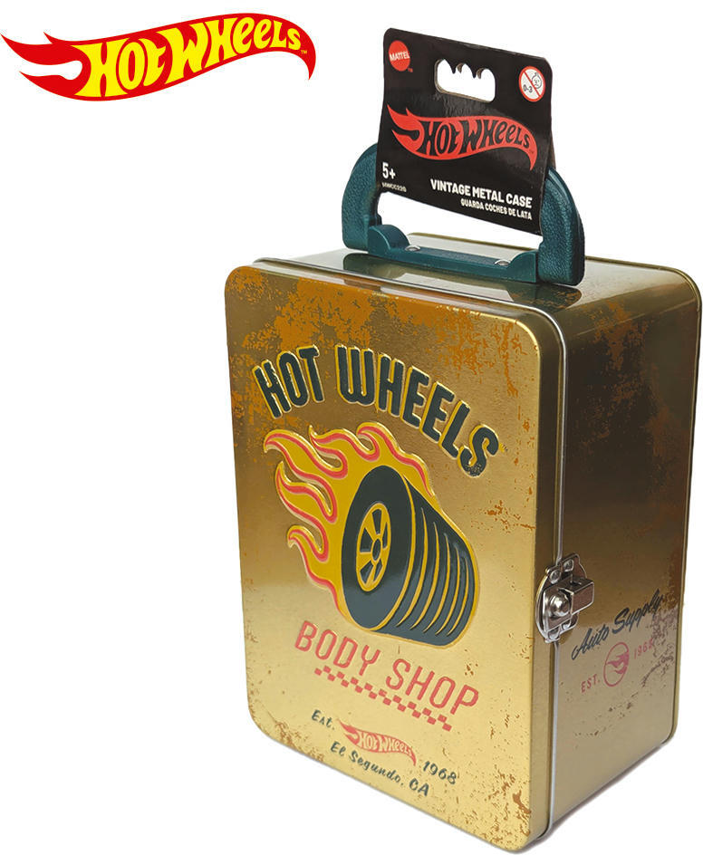 Винтажный золотистый контейнер для 18 машинок Hot Wheels (HWCC22G) фото 2