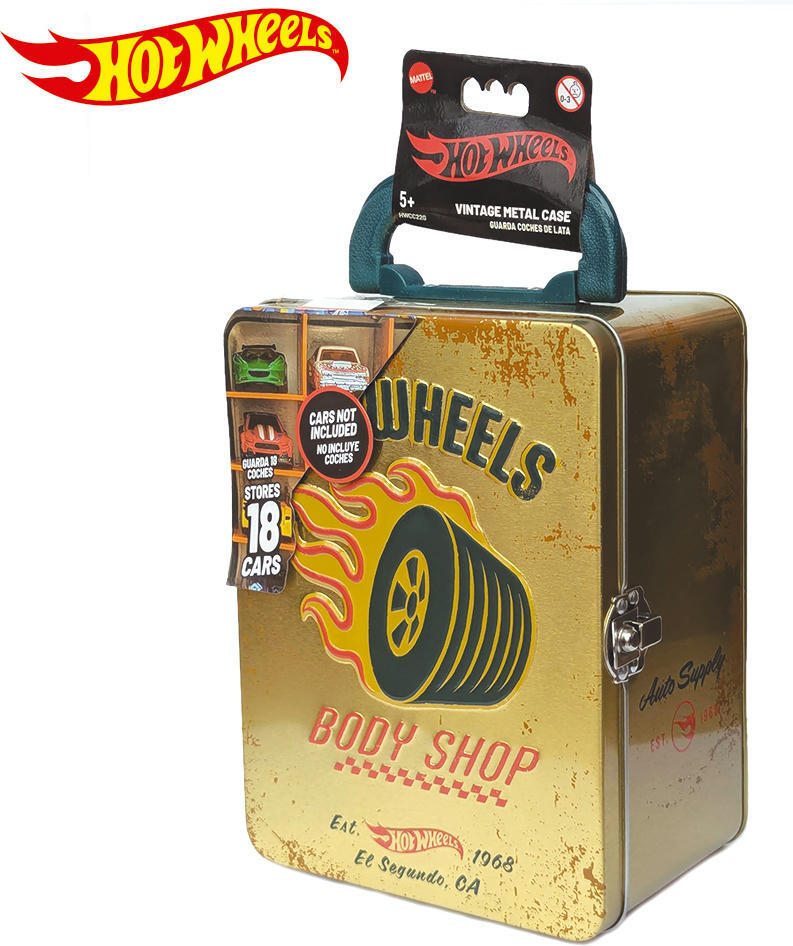 Винтажный золотистый контейнер для 18 машинок Hot Wheels (HWCC22G) фото 3