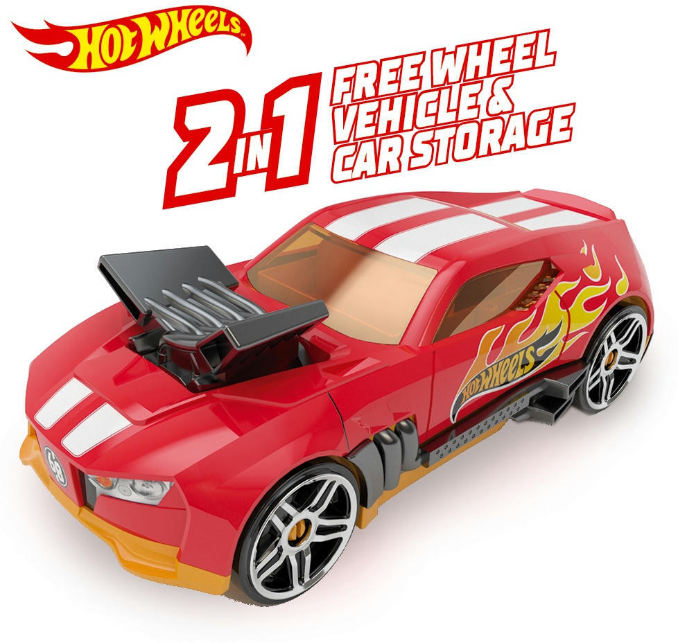 Гоночний автомобіль-гараж 2 в 1 (червоний) Hot Wheels (HWCC15R)фото2