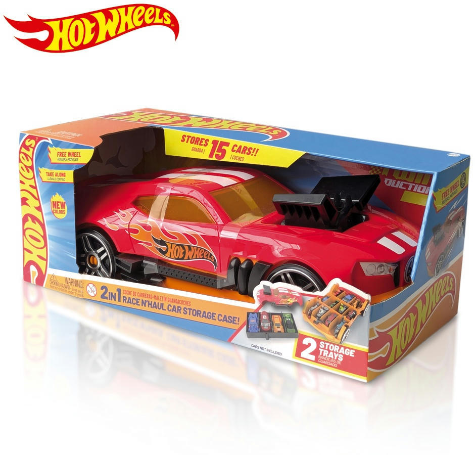 Гоночний автомобіль-гараж 2 в 1 (червоний) Hot Wheels (HWCC15R)фото7