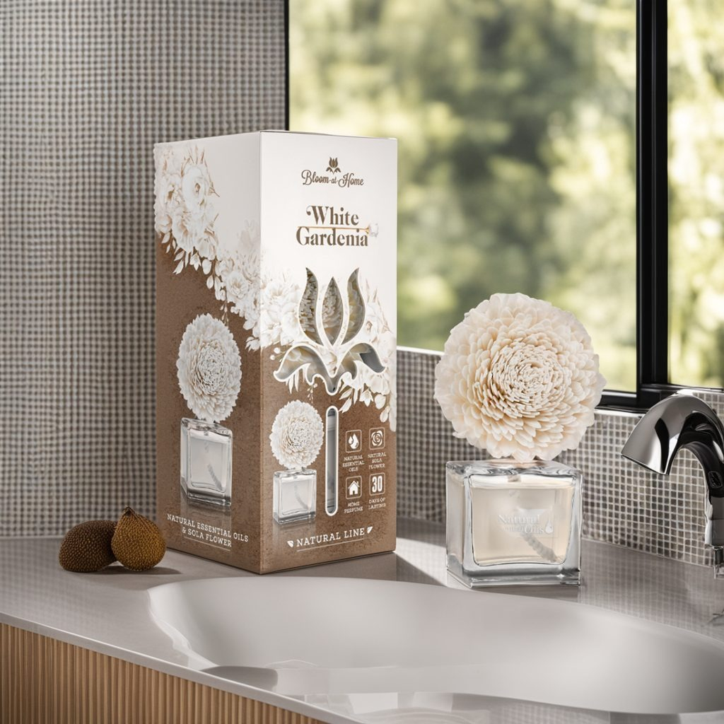 Аромадифузор квітка з солі Elix White Gardenia 100 млфото4