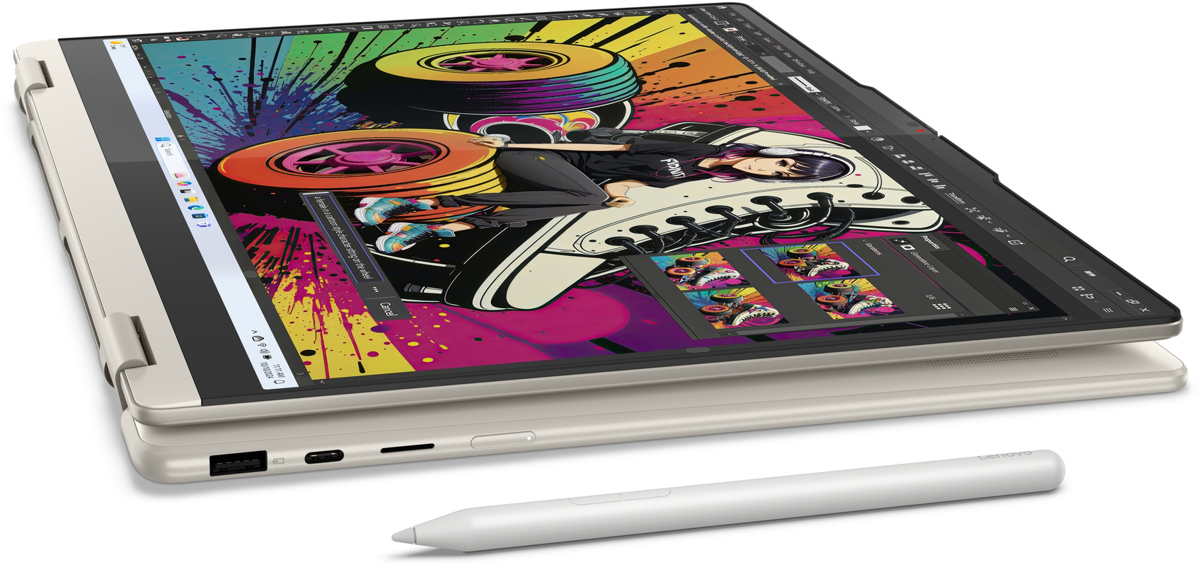 Ноутбук LENOVO Yoga 7 2-in-1 16AKP10 Seashell (83JU001LRA) фото 14