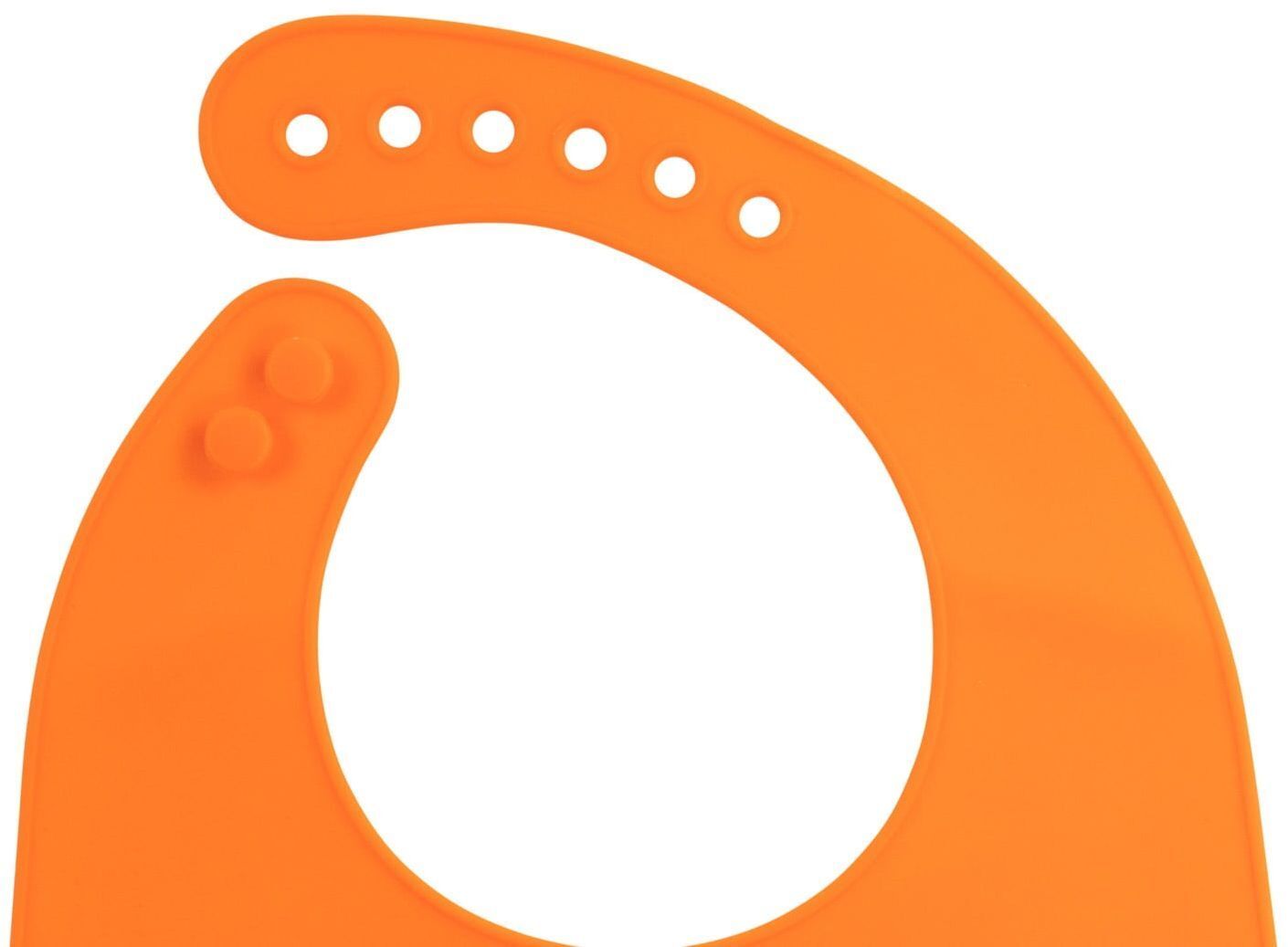 Нагрудник силиконовый BABOO, оранжевый, Safari, 4+ мес (11-006) фото 4