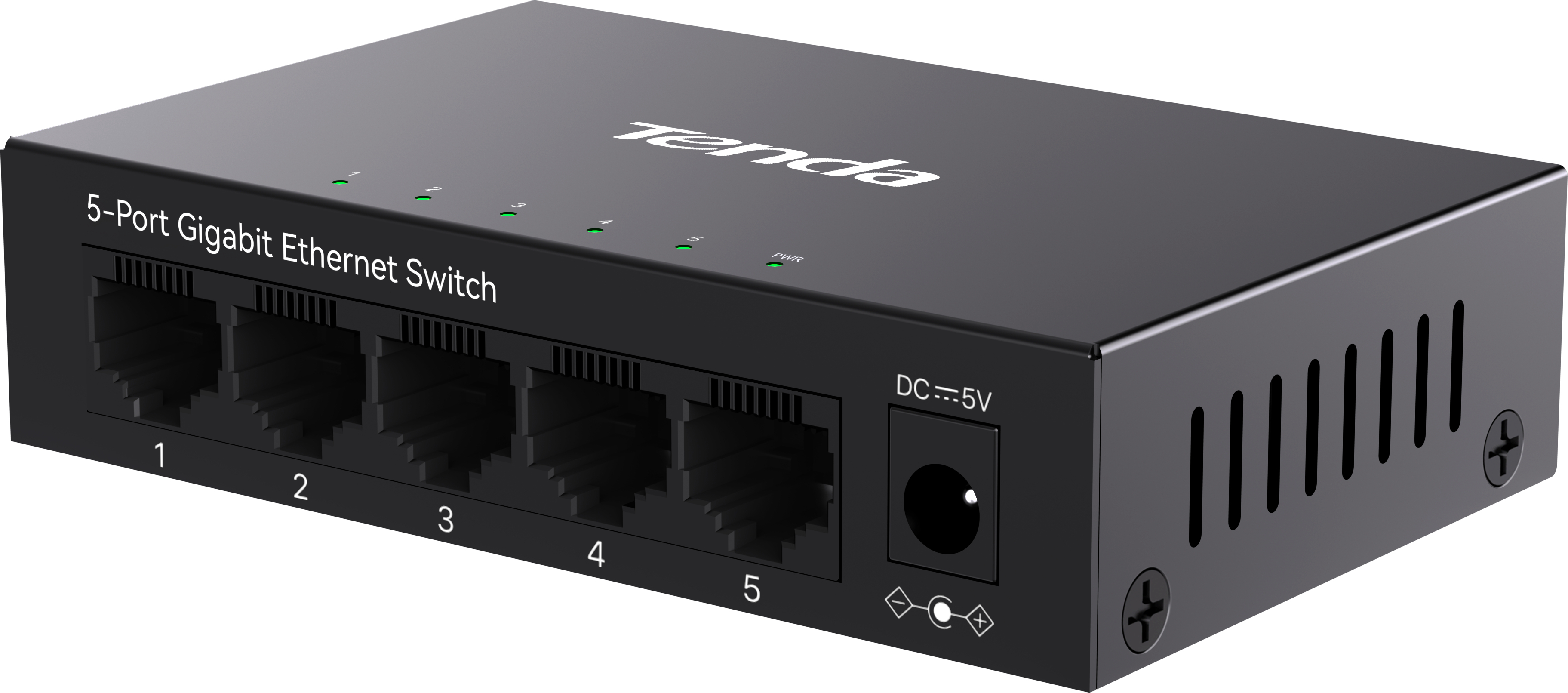 Коммутатор TENDA TEG1005M 5xGE, Неуправляемый фото 2