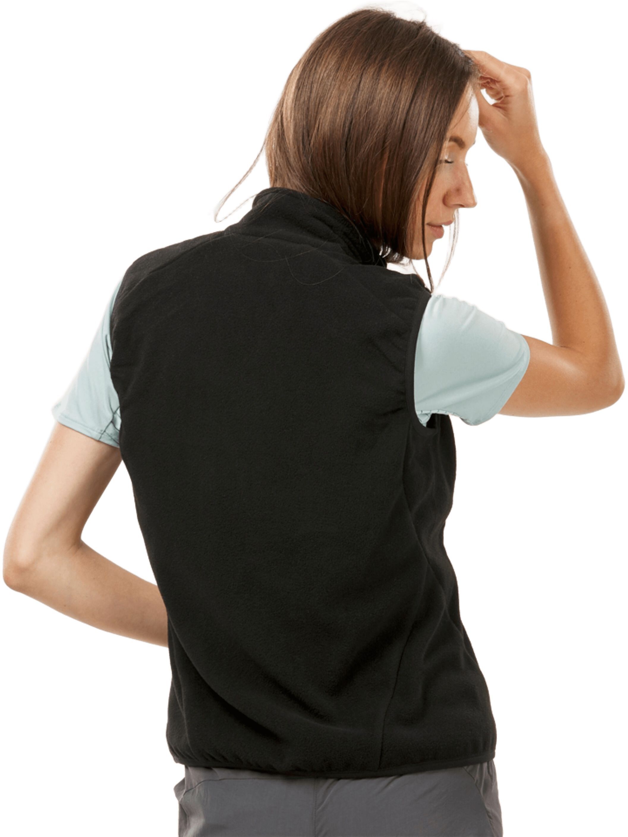 Флісовий жилет жіночий для гірського туризму Quechua MH120 8072128 2XL чорнийфото