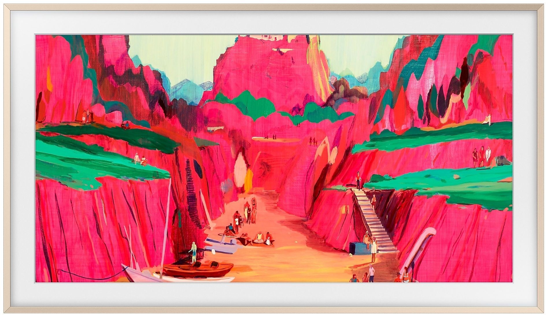 Сменная рамка Samsung для ТВ 75" The Frame 2025 SAND GOLD (VG-SCFF75SGMRU) фото 2