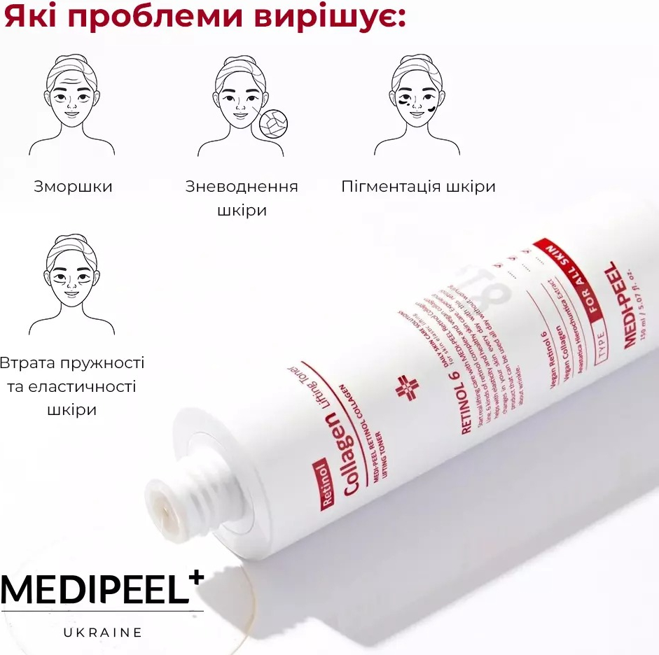 Тонер Medi-peel Retinol Collagen Lifting 150 млфото7