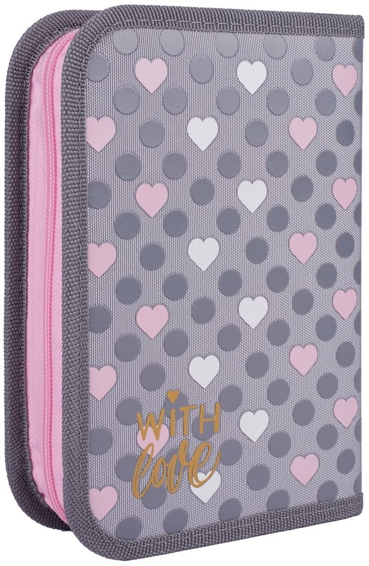 Пенал твердий YES одинарний з клапаном HP-03 With Love (533659)фото2