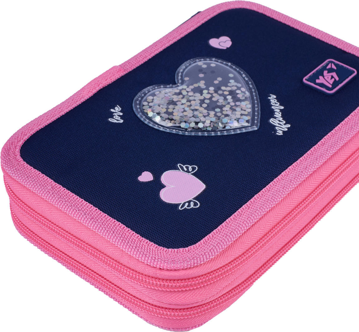Пенал твердий YES подвійний HP-01 Bright Hearts (533640)фото