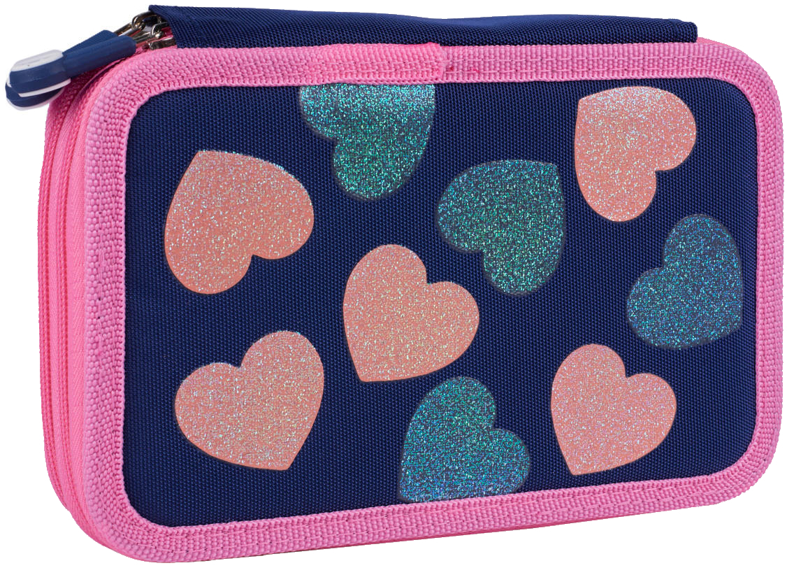 Пенал твердий YES подвійний HP-01 Bright Hearts (533640)фото
