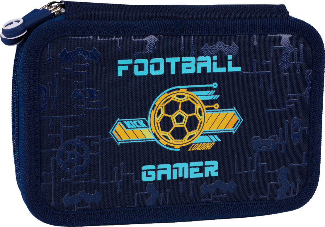 Пенал твердый YES двойной HP-01 Football Gamer (533642) фото 