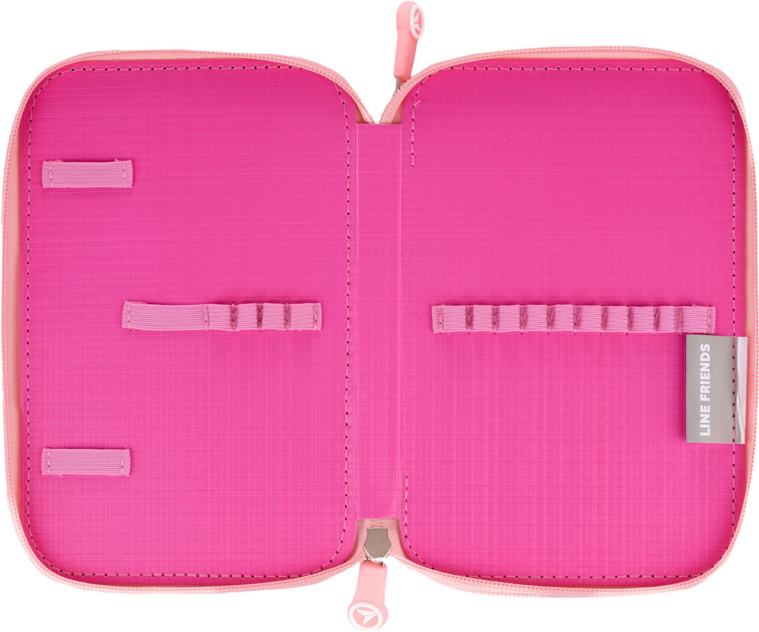 Пенал твердый YES двойной HP-01 Line Friends Pretty Choco and Cony (533638) фото 