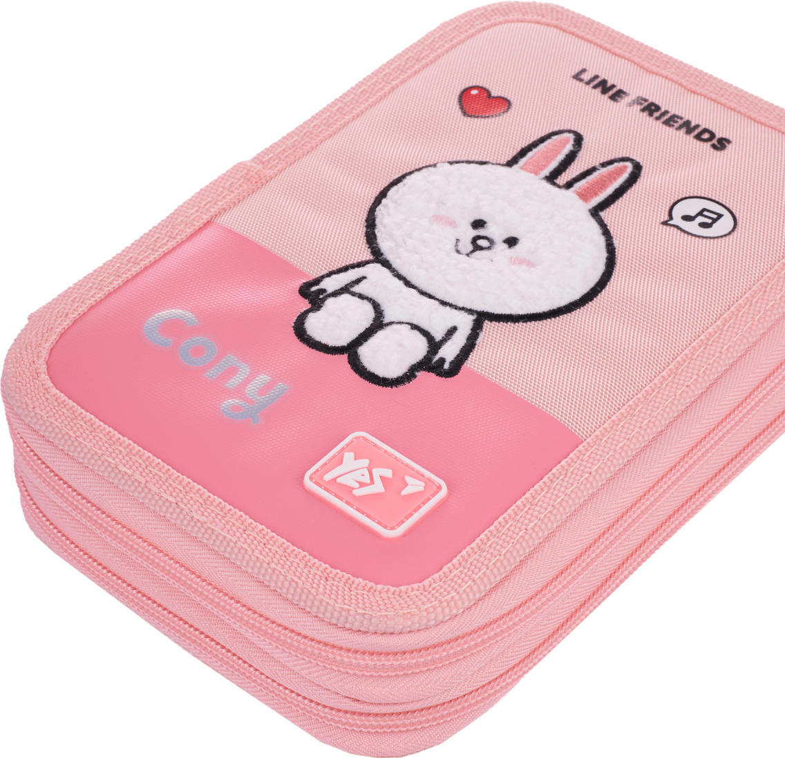 Пенал твердый YES двойной HP-01 Line Friends Pretty Choco and Cony (533638) фото 