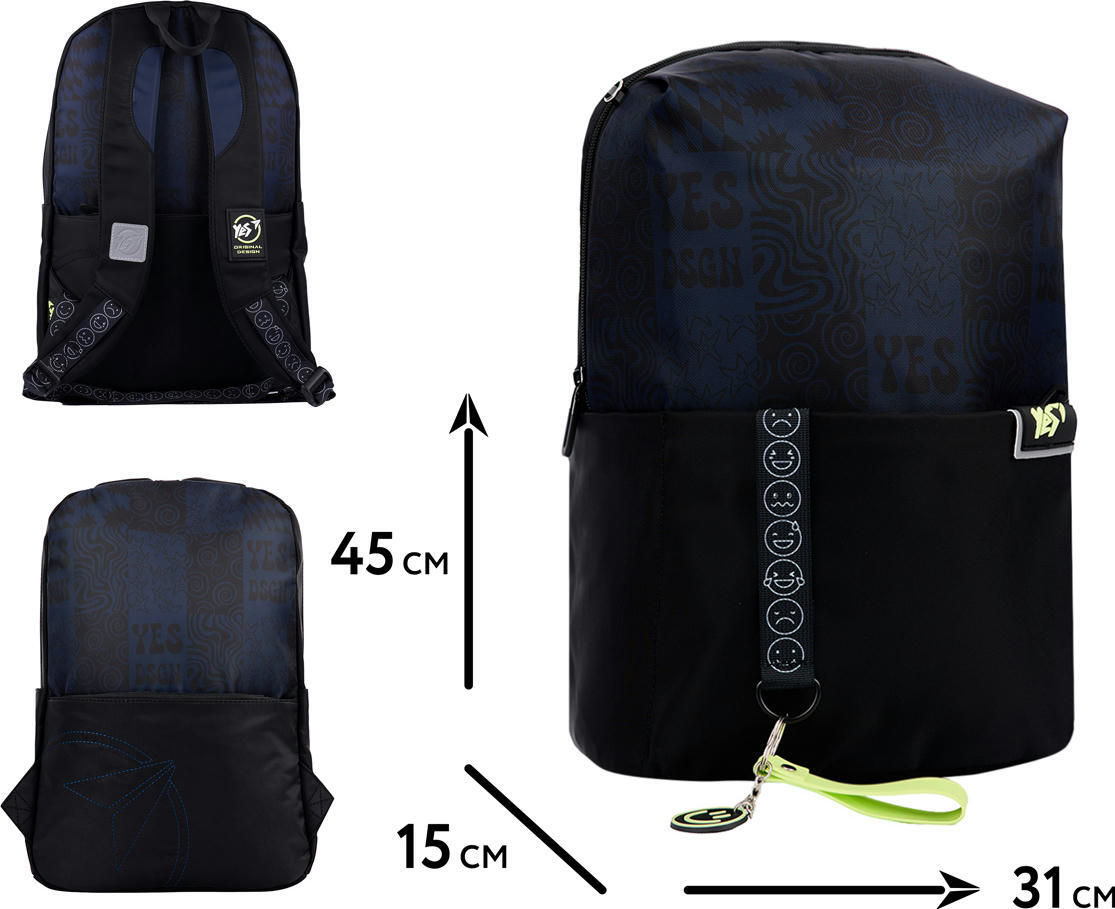 Рюкзак YES T-105 YES DSGN Smile (559928) фото 