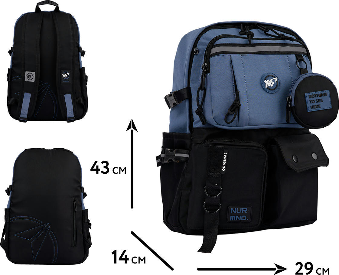 Рюкзак YES T-107 Blue (559975)фото8