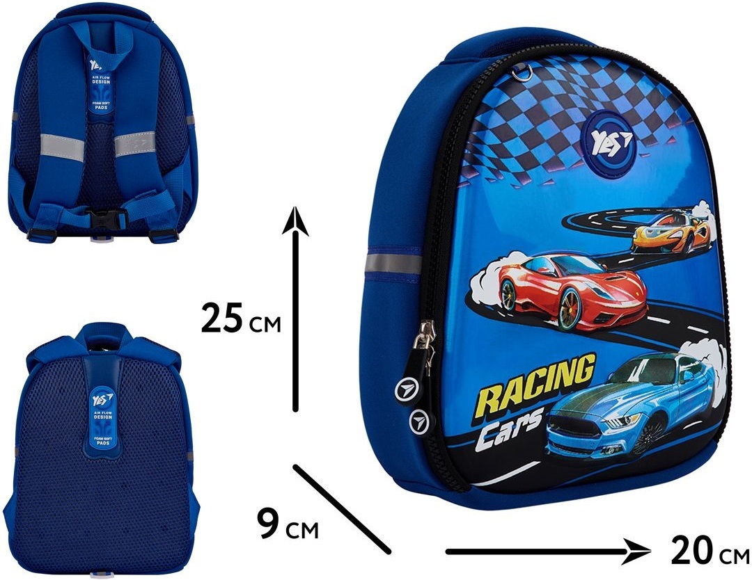 Рюкзак дитячий YES K-33 Racing Cars (550020)фото6