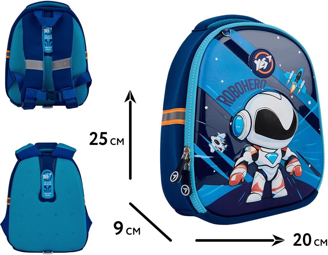 Рюкзак детский YES K-33 Robohero (550018) фото 
