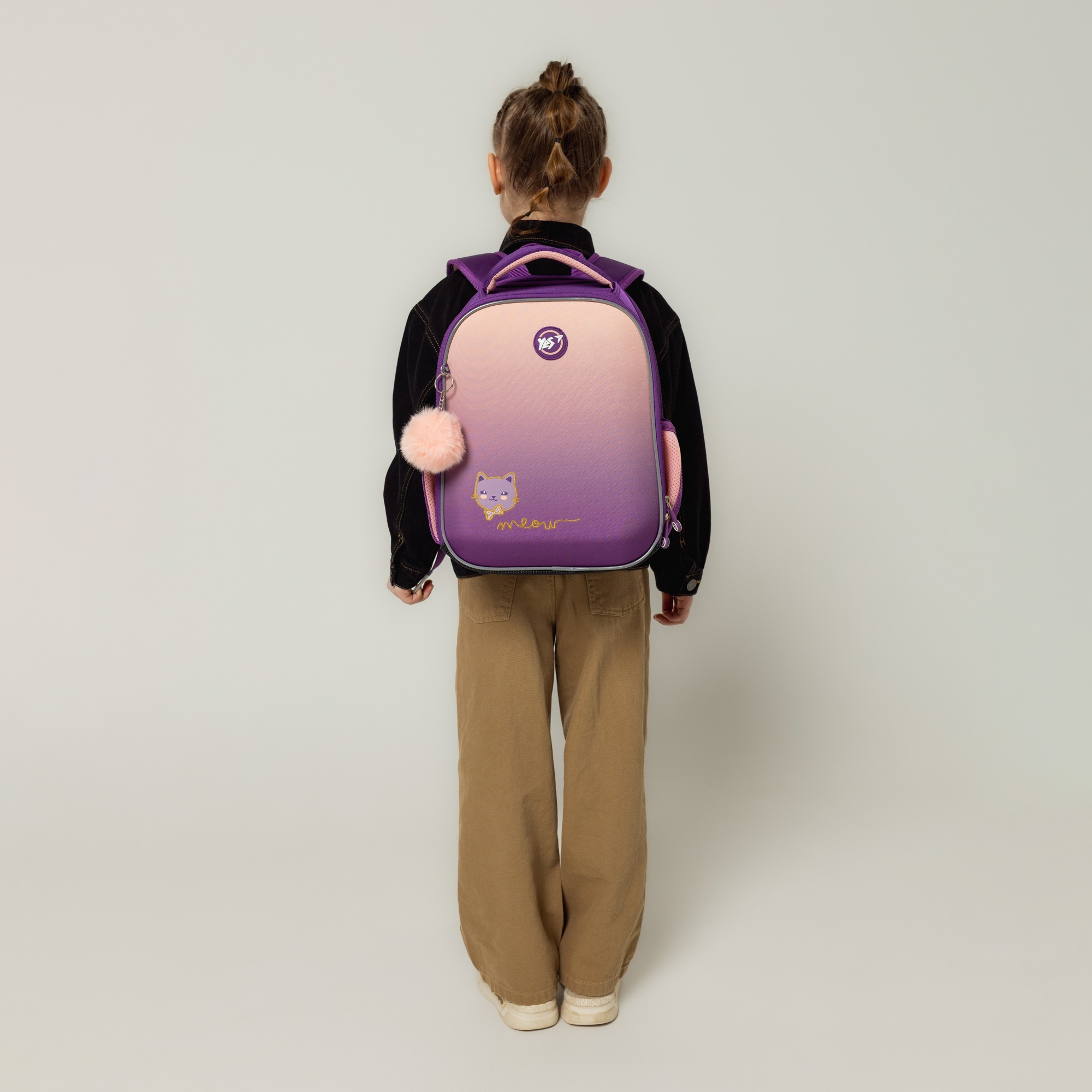 Рюкзак каркасний YES H-100 Happy Kitty (559839)фото