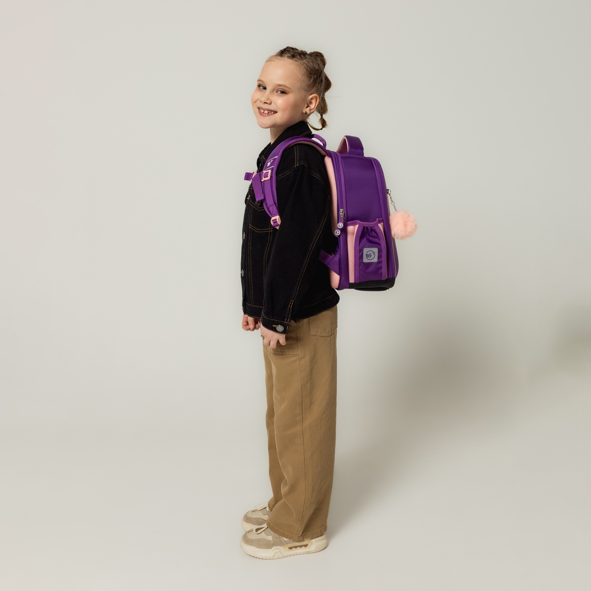 Рюкзак каркасний YES H-100 Happy Kitty (559839)фото